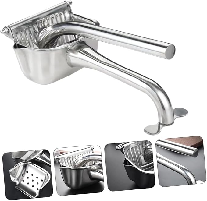 Stainless Steel Manual Fruit Juicer Food-grade Squeezer for and Juice Extraction Ergonomic Handle Labor-saving Design for Home Use