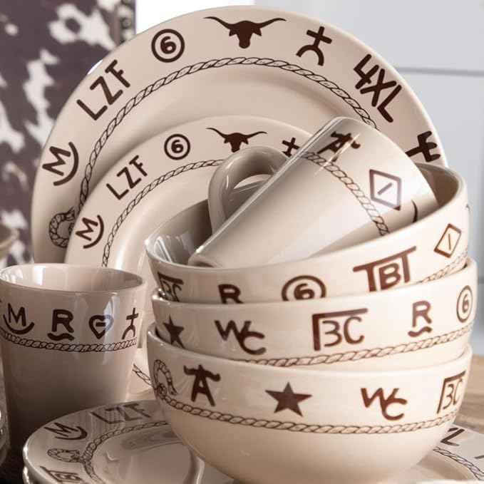 Branded 16 Piece Dinnerware Set