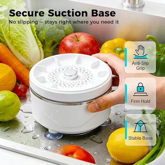 Auiepet Fruit and Vegetable Washing Machine, 2026 New Fruit Cleaner Device with Titanium Electrolysis Purification, Waterproof Fruit and Vegetable Purifier Clean Produce for Home Kitchen (2)