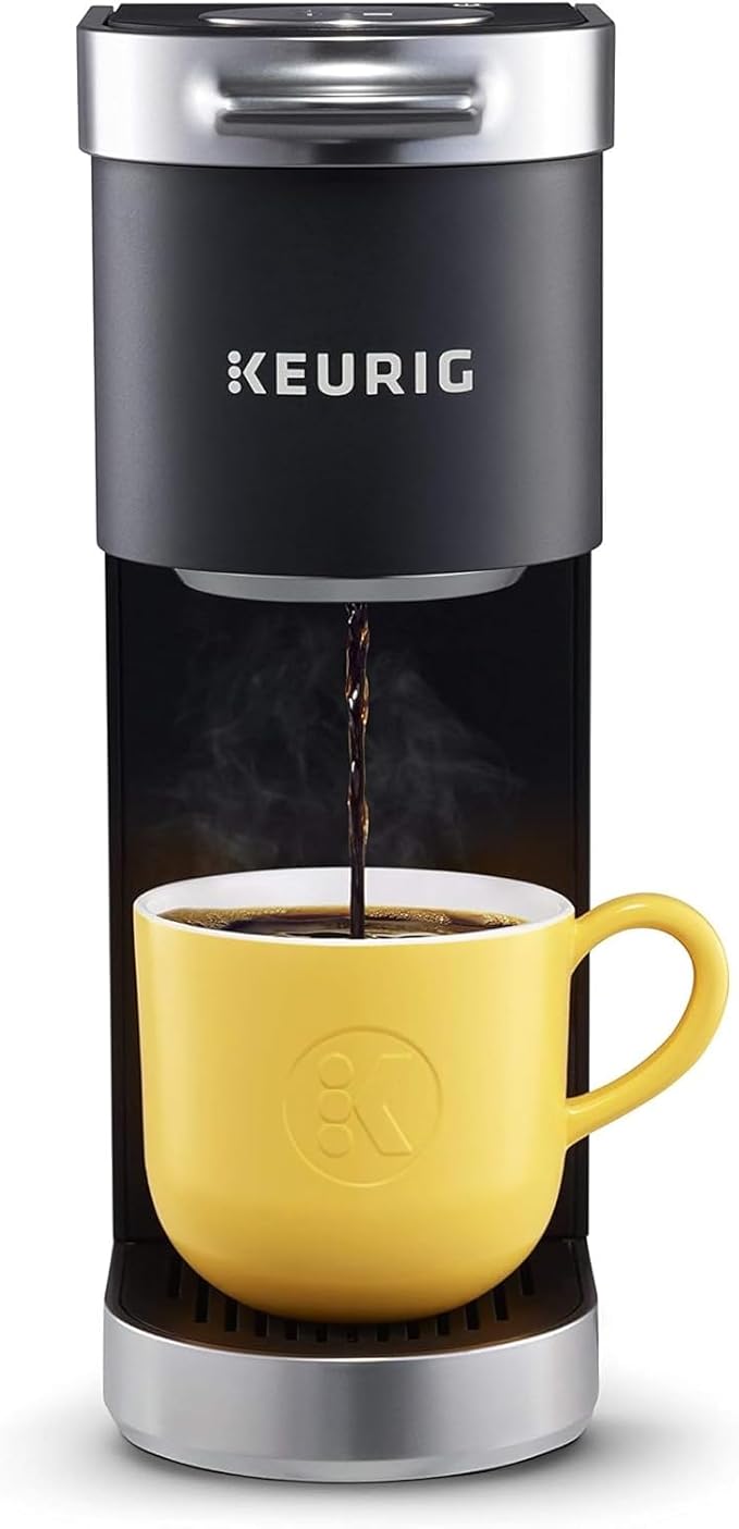 Keurig K-Mini Plus Single Serve Coffee Maker, with 5-inch Brewer, 6 to 12 Pounds Brew Size, K-Cup Pod and Cord Storage (Black)