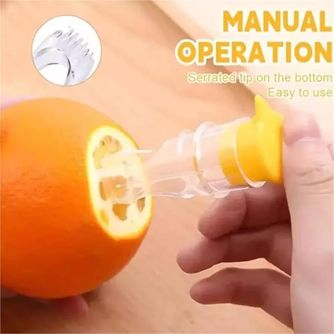 Manual Lemon Juicer Portable Mini Squeezer Citrus Reamer Hand Held Easy for Orange Limes(D)
