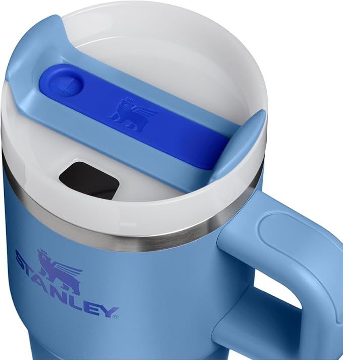 STANLEY Quencher H2.0 Tumbler with Handle and Straw 20 oz | Flowstate 3-Position Lid | Cup Holder Compatible for Travel | Insulated Stainless Steel Cup | BPA-Free | Blue Sky