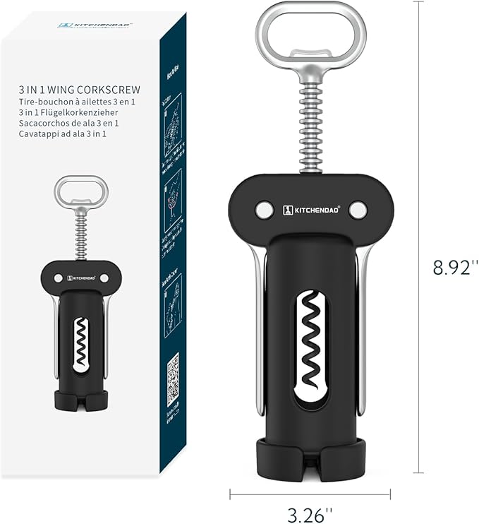 Wine Aerator Pourer and Wing Corkscrew Wine Bottle Opener