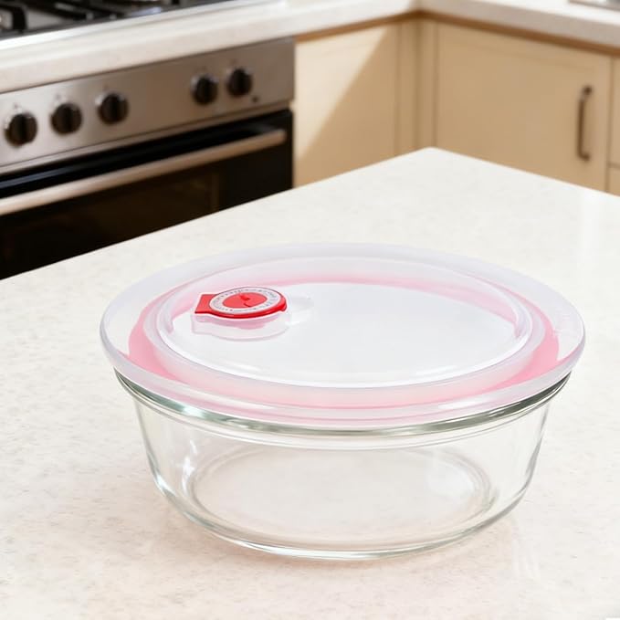 ibasenice 5PCS Silicone Glass Bowl Lid - 5inch Vented Food Storage Bowl Covers - Microwave Safe Replacement Lid for Ceramic Glass Food Containers