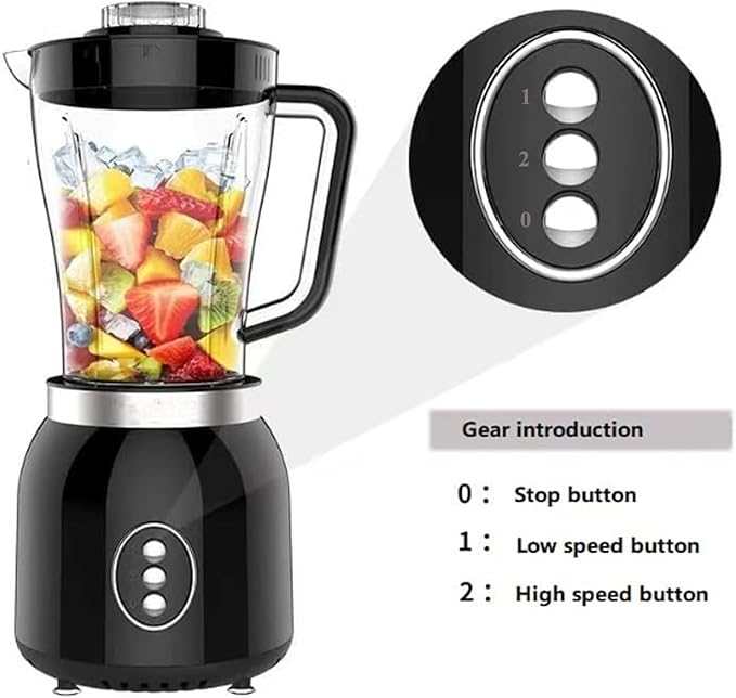 Grinder Blender and Food Processor for Kitchen, 4 Functions for Shakes and Smoothies, Meat Chopped,Dry Grinding & more With 800W 2 Speed Motor Electric Mixer Machine