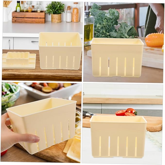 Cabilock 3sets Tofu Press Mold for Homemade Cheese and Bean Curd Tofu Maker Kit for Kitchen Use Easy to Use for Experimenting with Flavors and Textures 4pcs*3