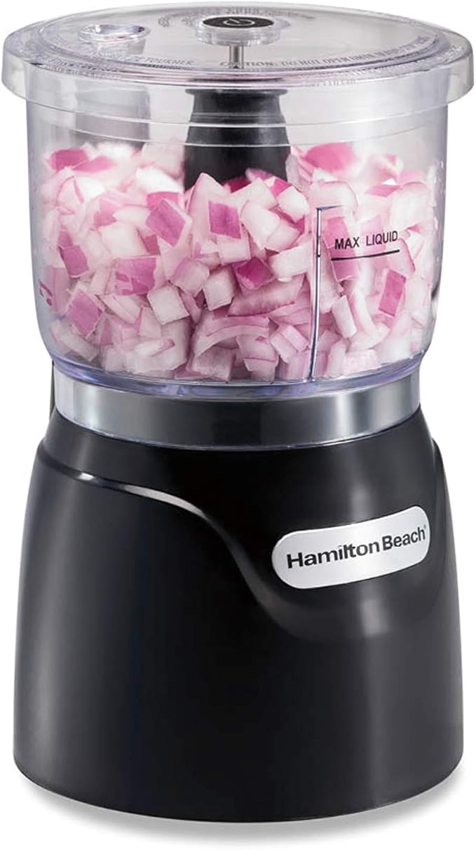 Hamilton Beach Electric Vegetable Chopper & Mini Food Processor (72850) and Hamilton Beach Portable Blender for Shakes and Smoothies (51131)