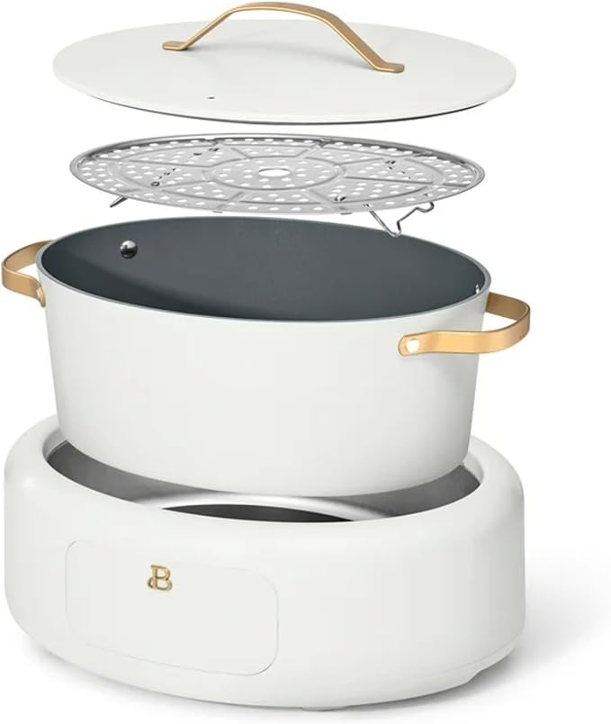 10 in 1 6 Qt Electric Multi-Cooker White Icing by Drew Barrymore