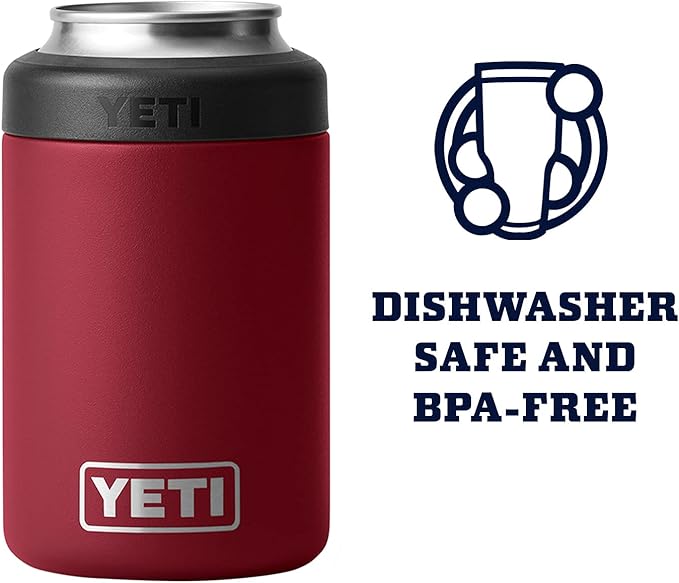 YETI Rambler 12 oz. Colster Can Insulator for Standard Size Cans, Harvest Red