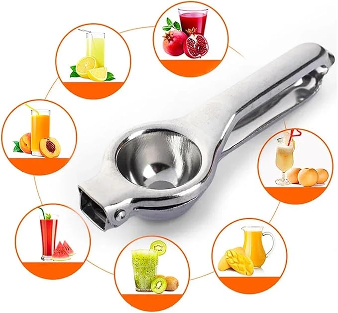 Manual Juicer Hand Press Lemon Squeezer Stainless Steel Manual Juicer Processor Kitchen Accessories Juice Fruit Pressing Citrus Orange Press