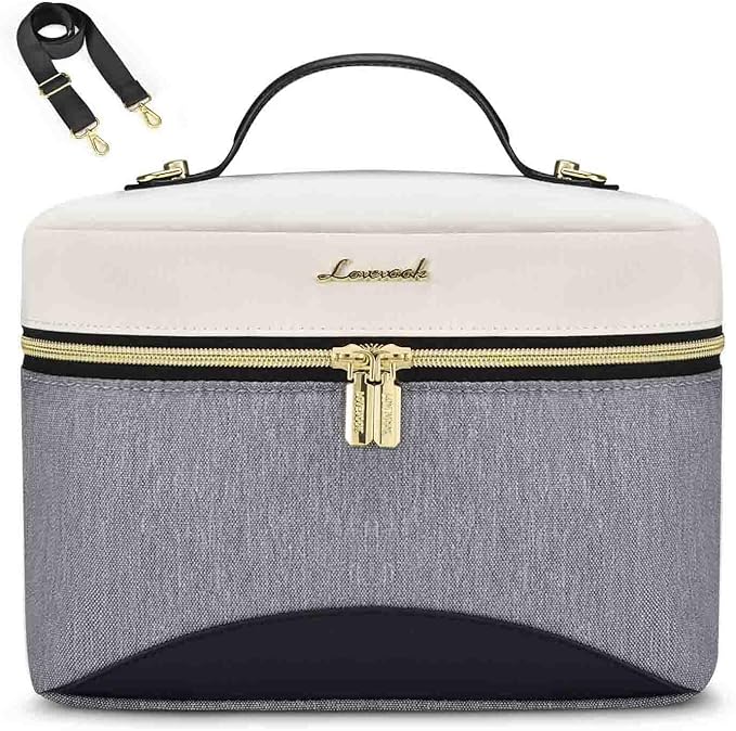 LOVEVOOK Insulated Lunch Bag for Women,Adult Lunch Box for Women,Leakproof Cooler Bag for Office Picnic Hiking Beach,Lunch Tote Bag with Adjustable Shoulder Strap