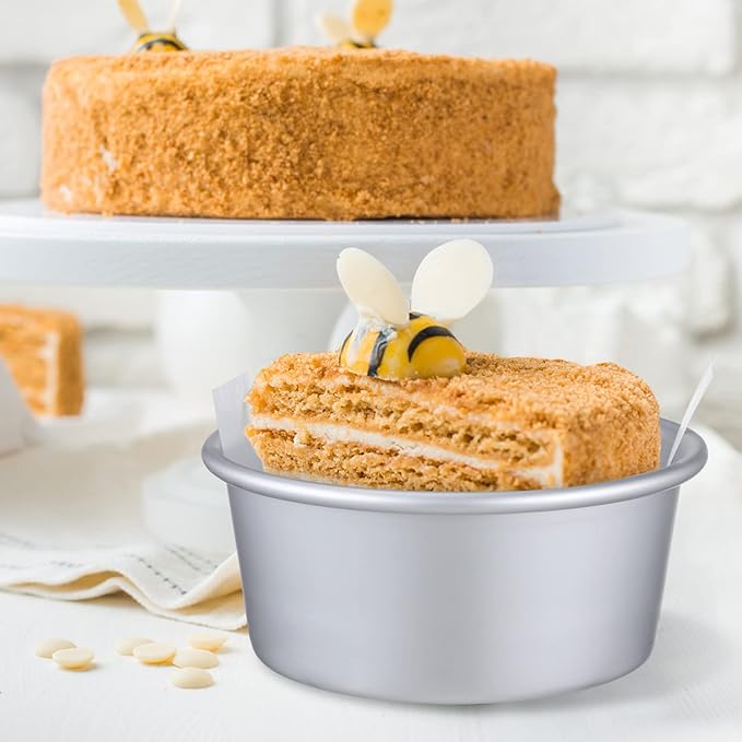 Alipis Cake Pan Set Parchment Liners Baking Molds for Healthy Baking Non-stick Oven Safe Versatile for Home Professional