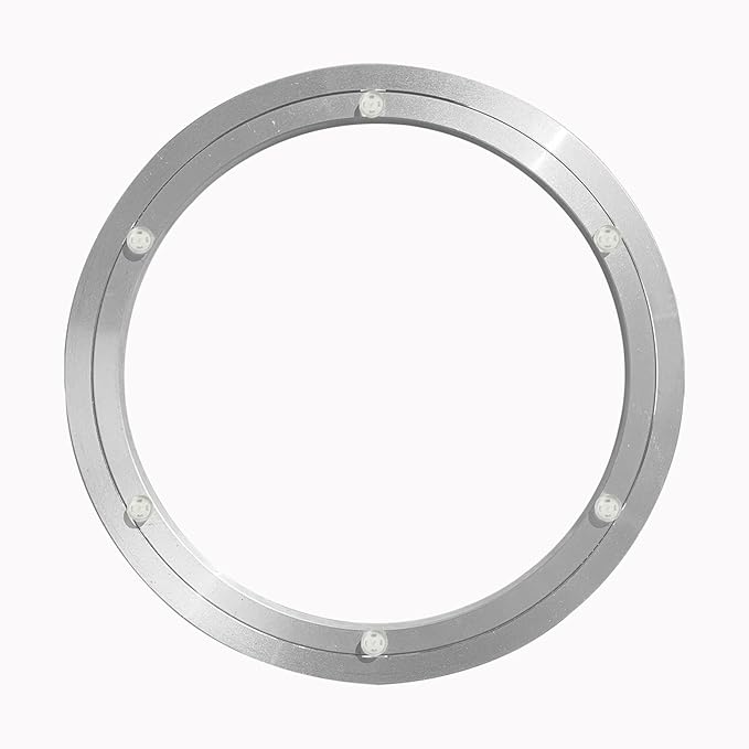 Lazy Susan Hardware Silent Non-Slip Turntable Aluminium Turntable Bearing for Round Dining Table TV Rotating Table 18 inch