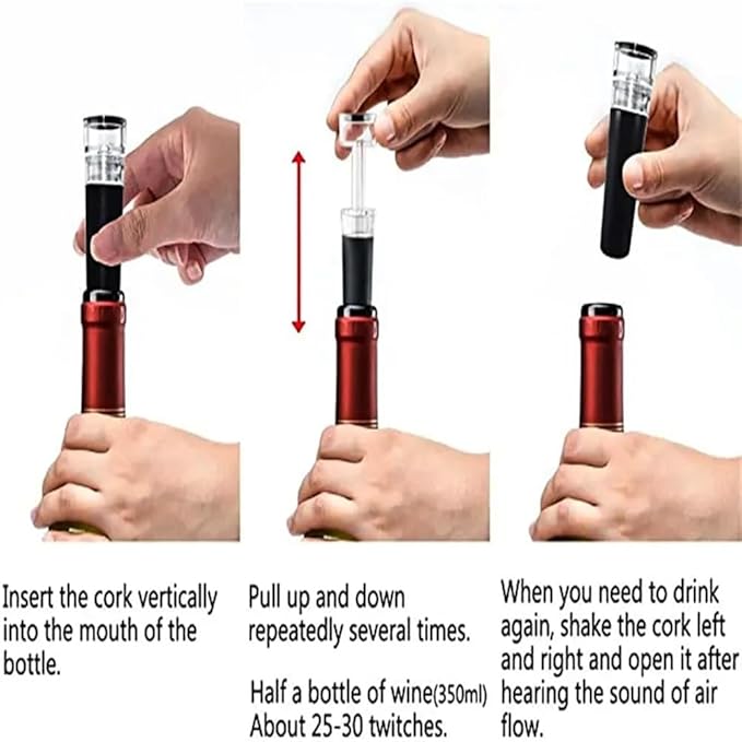Black Silicone Stopper 1/2/3/4pcs, Wine Bottle Stopper With Built-in Vacuum, Wine Pump, Food Safety Silicone Cap, Vacuum Wine Stopper, Winery Accessories(4pcs)