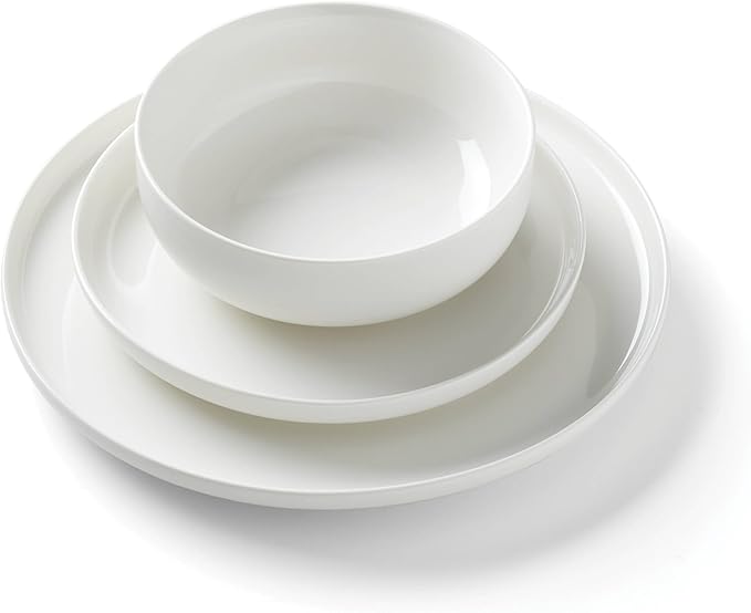 Oneida 899204 24 Seven White 18-Piece Dinnerware Set, Service For 6