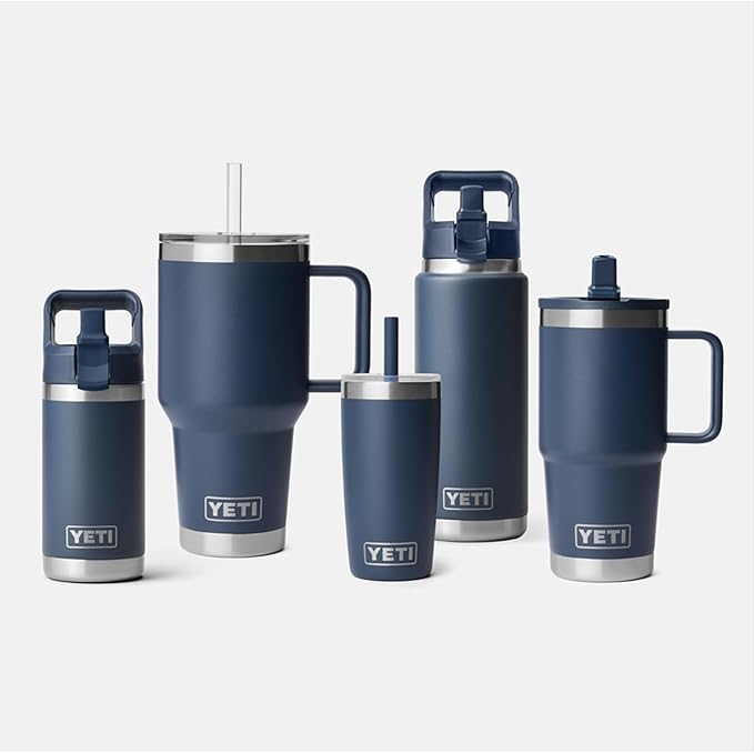 YETI Rambler 35 oz Straw Mug 2.0 - Double-Wall Vacuum Insulation for Cold Beverages – Dishwasher Safe – Cupholder Compatible – Reusable Straw – Comfortable Grip Handle – Travel Mug - Tropical Pink