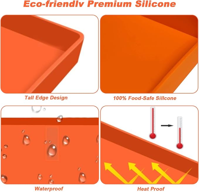 Silicone Baking Mat Roll, Non-slip Silicone Pastry Mat, Non-Stick Reusable Liner for Electric, Gas, Toaster Ovens, Grills - Kitchen Accessory to Keep Oven Clean - 36IN x 21FT