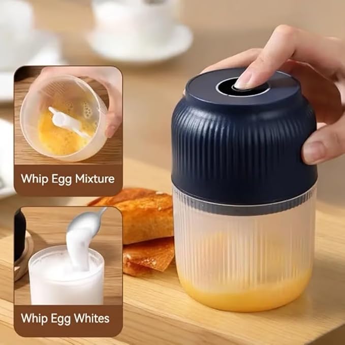 Electric Garlic Chopper, Mini Portable Veggie Chopper, 2026 New Small Garlic Chopper Mincer, USB Rechargeable, Wireless Veggie Grinder, For Mashing Onion, Garlic, Chili, Ginger (White, 4 blades)