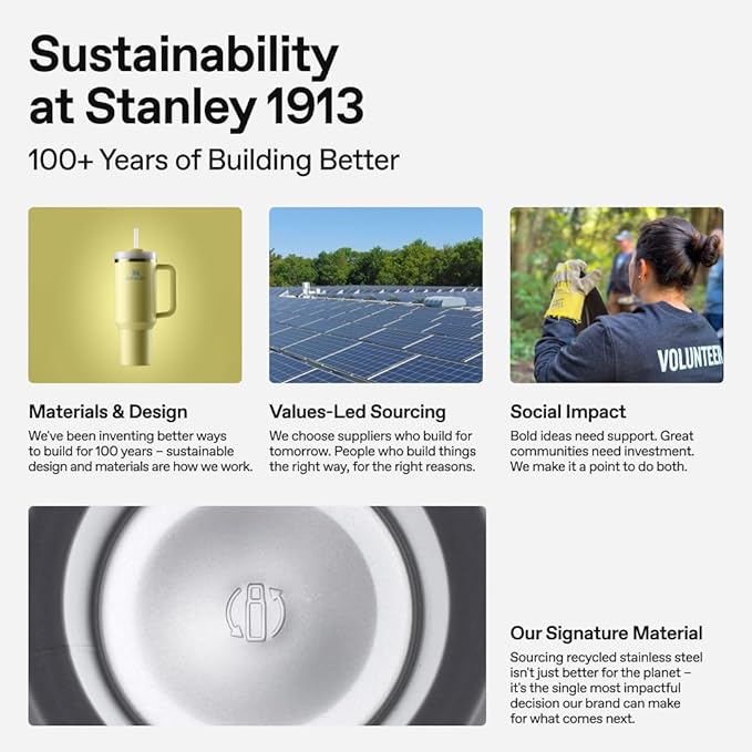 STANLEY Quencher H2.0 Tumbler with Handle and Straw 14 oz | Flowstate 3-Position Lid | Cup Holder Compatible for Travel | Insulated Stainless Steel Cup | BPA-Free | Daffodil