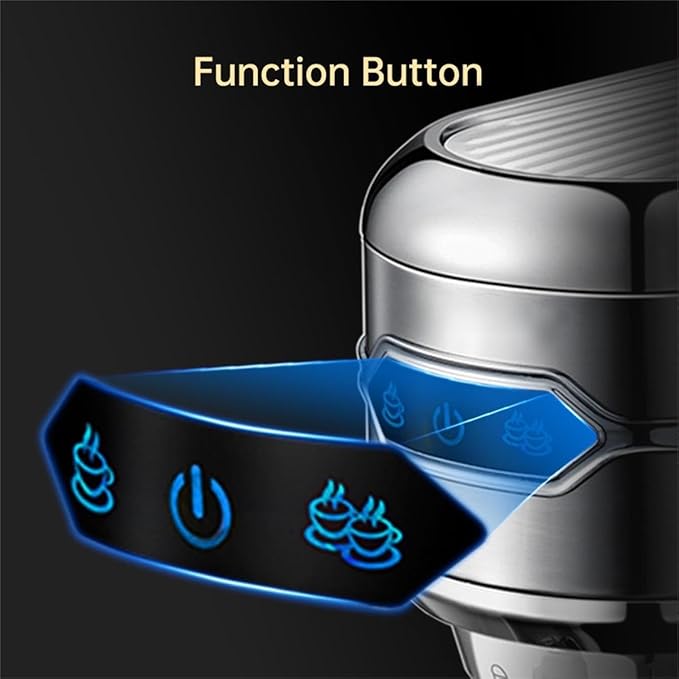 Semi-auto Stainless Steel Household Coffee Machine 19 Capsules Superfine Capsule Powder Coffee Machine Cappuccino and Espresso H11 (Color : H11 SR, Size : CHINA_US)