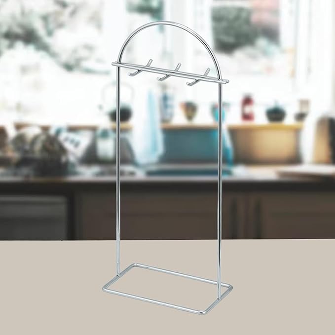 Kitchen Utensil Holder, Hanging Organizer,Sturdy Stable Standing Kitchenware Storage Rack Stainless Steel for Soup Ladle