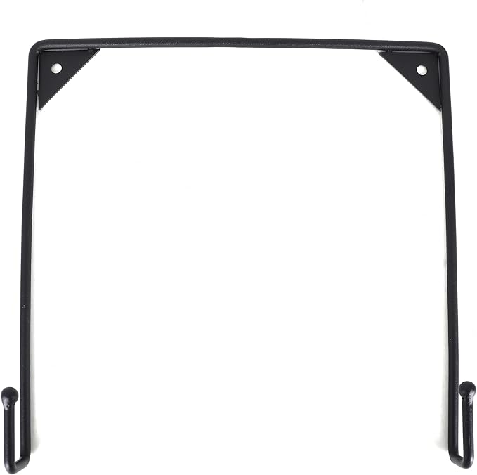 Milltown Merchants Metal Display Stand - Wall Mounted Decorative Plate Holder - Versatile Hanger Stand - Black (1 Pack, X-Large)
