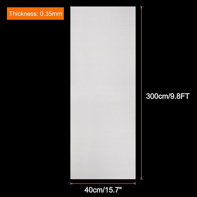 uxcell 15.7IN x 9.8FT Silicone Baking Mat Rolls, Heat Resistant Baking Mats, Non-Stick Pastry Mats, Non-Slip Countertop Mats, Refrigerator Liners White