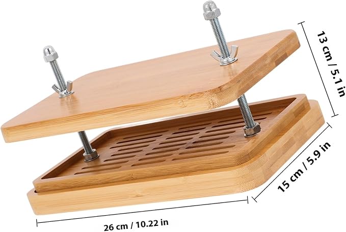 INOOMP Tofu Press 3-layer Drip Tray 26x15cm Bean Curd Making Tool for Homemade Tofu for Easy Water