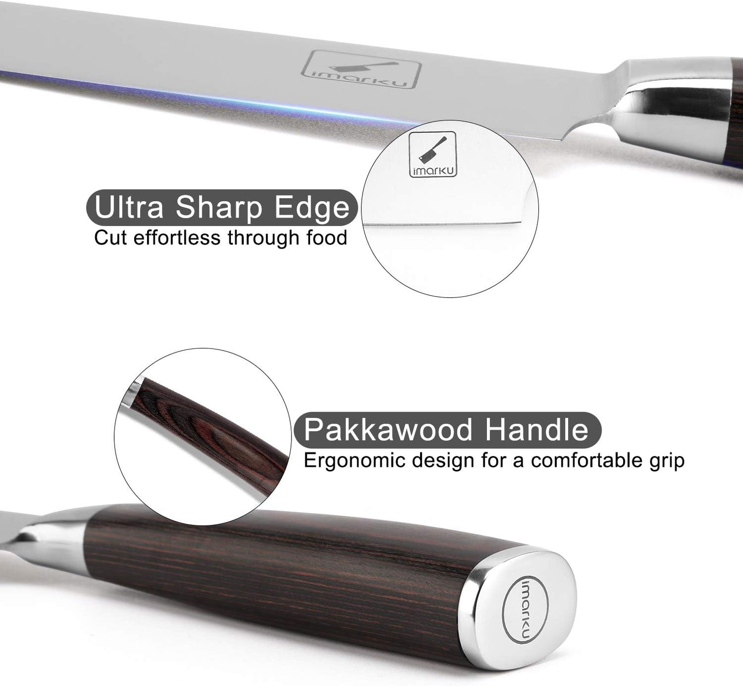 imarku Chef Knife - 8 Inch Home Essentials Sharp Kitchen knife HC Steel Japanese Knife Paring knife, Birthday Gifts for Women/Men, Gifts for Mom/Dad, Kitchen Gadgets with Premium Gift Box