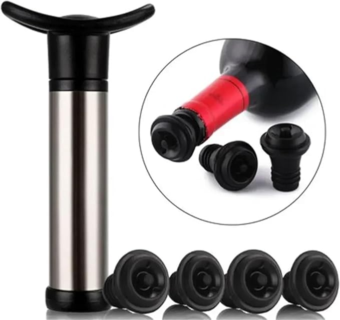 Wine Stoppers 30pcs Stainless Steel Stoppers - Wine/Champagne Vacuum Pump Sealer