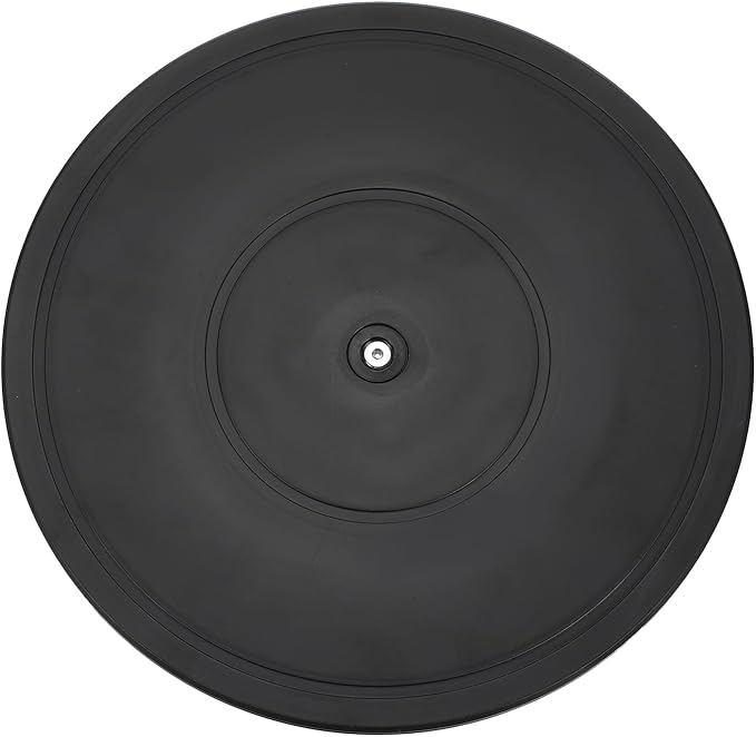 uxcell 2Pcs 12 Inch Rotating Swivel Stand with Steel Ball Bearings, 360 Degree Rotating Lazy Susan Turntable Organizer Round Rotating Plate for TV Sculpture Computers Monitor, Black