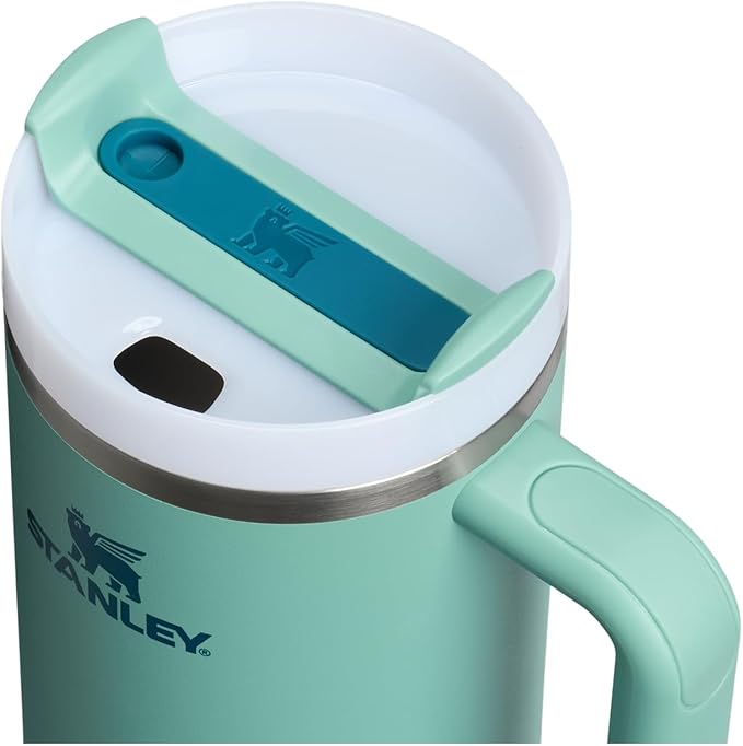 STANLEY Quencher H2.0 Tumbler with Handle and Straw 40 oz | Flowstate 3-Position Lid | Cup Holder Compatible for Travel | Insulated Stainless Steel Cup | BPA-Free | Spring Green