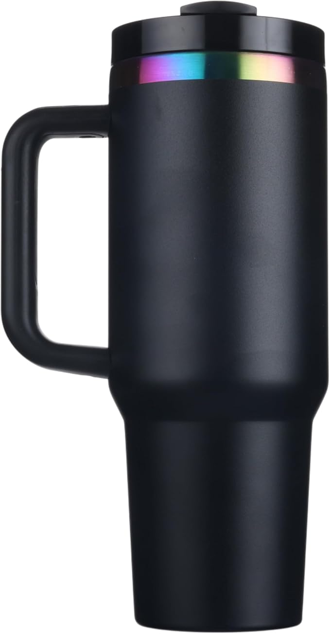 The Memory Company | Licensed NCAA 40oz Iridescent Tumbler with Handle