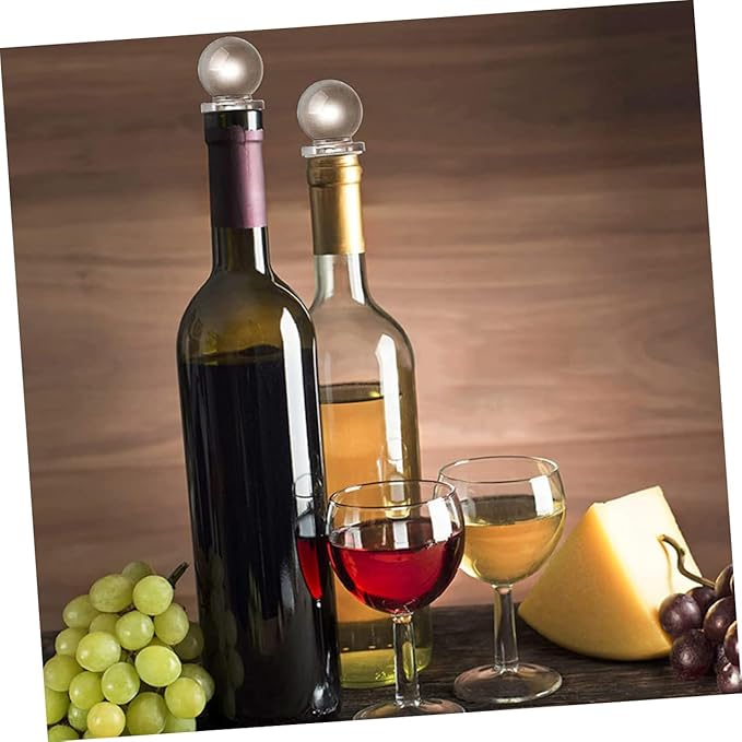 SOLUSTRE 24pcs Wine Bottle Stoppers Glass Ball Stopper Wine Saver for Aromatherapy Perfume