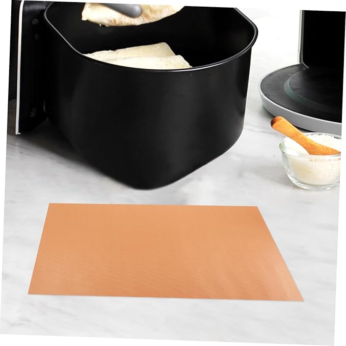 Toddmomy 4pcs Nonstick Oven Liners for Baking Reusable Grill Mats for Electric Ovens for Air Fryers Barbecues Material Easy to Clean