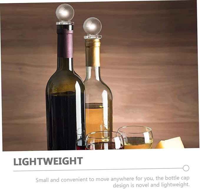 24pcs Glass Ball Bottle Stoppers Portable Wine Saver with Sealing for Aromatherapy Perfume Oil Dispenser Bottles Lightweight Reusable Decorative Caps for Home and Travel