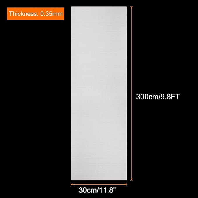 uxcell 11.8IN x 9.8FT Silicone Baking Mat Rolls, Heat Resistant Baking Mats, Non-Stick Pastry Mats, Non-Slip Countertop Mats, Refrigerator Liners White