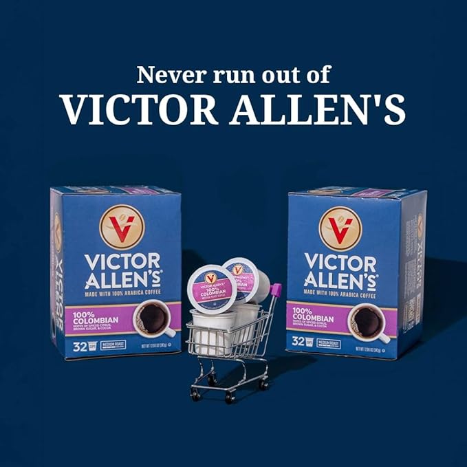 Victor Allen's Coffee Italian Roast, Dark Roast, 200 Count, Single Serve Coffee Pods for Keurig K-Cup Brewers