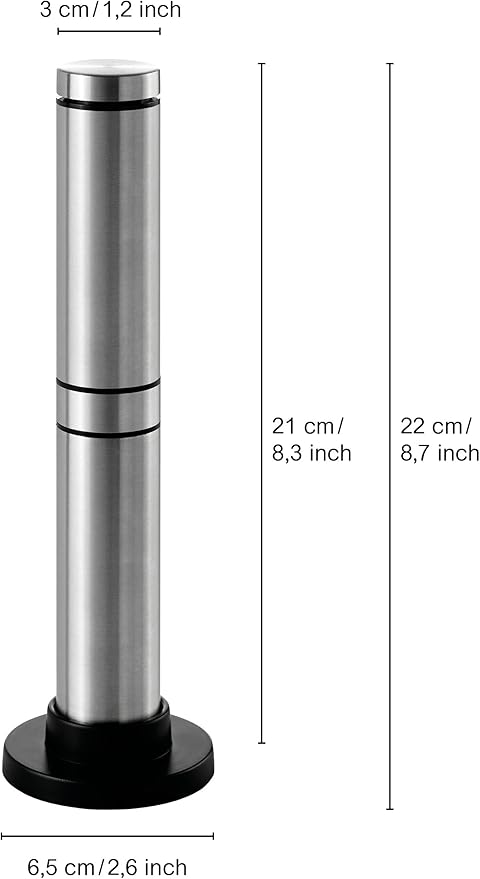 AdHoc Rapido Automatic Milk and Sauce Frother, Stainless Steel and Black