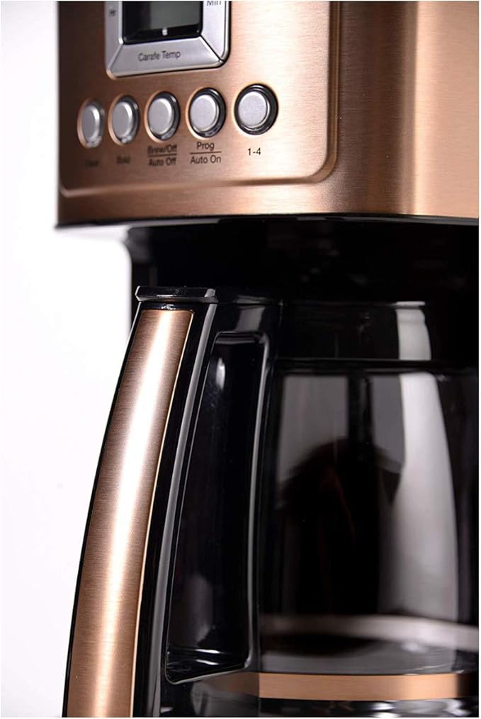 Cuisinart DCC-3200CS Perfectemp Coffee Maker, 14 Cup Progammable with Glass Carafe, Copper Steel