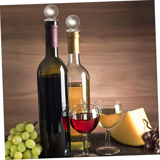 STOBAZA 24pcs Glass Ball Stoppers Wine Bottle Stopper Ball Wine for Liquors Keeper Tumblers Bulk