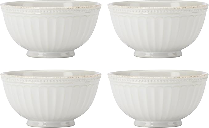 Lenox 899195 French Perle Groove 18-Piece Dinnerware Set, Service For 6