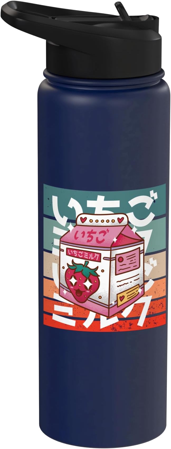 Kawaii Milk Carton Japanese Culture Adorable Strawberry Cute Stainless Steel Insulated Water Bottle