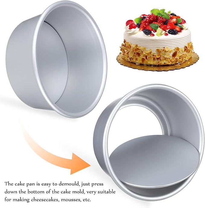 Alipis Cake Pan Set Parchment Liners Baking Molds for Healthy Baking Non-stick Oven Safe Versatile for Home Professional