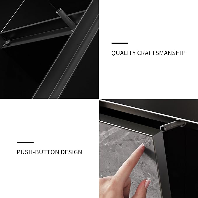 Recessed Bathroom Trash Can & Toilet Paper Holder Tile-Friendly Built-in Hidden Garbage Bin Stainless Steel Recessed Storage Cabinet Shower Nich for Toilet Bathroom Hotel,F
