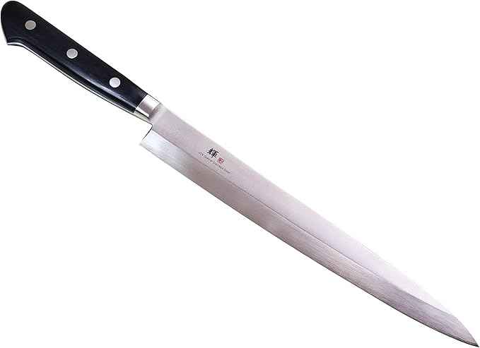 Kagayaki Japanese Chef’s Knife, KG-18 Professional Yanagiba 240mm(Sashimi, Sushi Knife), VG-1 High Carbon Japanese Stainless Steel Pro Kitchen Knife with Ergonomic Pakka Wood Handle