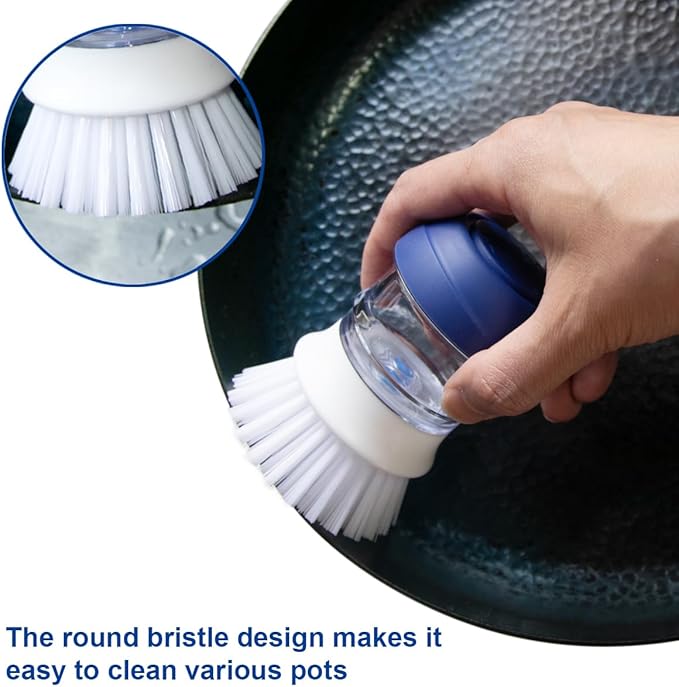 CELOX 24 Pack Dish Sponge for Kitchen, 2 Pack Dish Brush with Soap Dispenser for Kitchen Cleaning