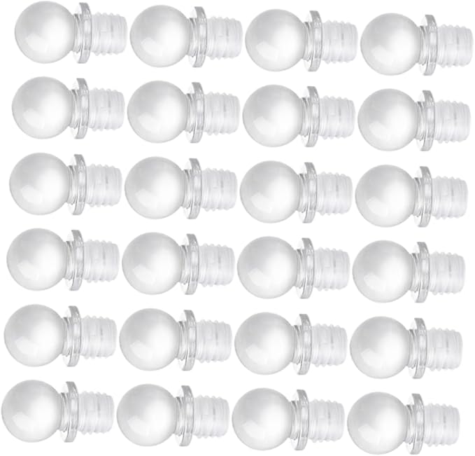 Garneck 24pcs Glass Ball Stoppers Wine Bottle Stoppers Caps Vacuum Pump for Wine Bottle Perfume Oil