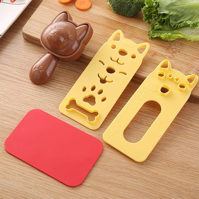 Sushi Making Kit Rice Ball Molds Bento Accessories Sandwich Cutters for Kids Kitchen Tools for Baby Kids Meal