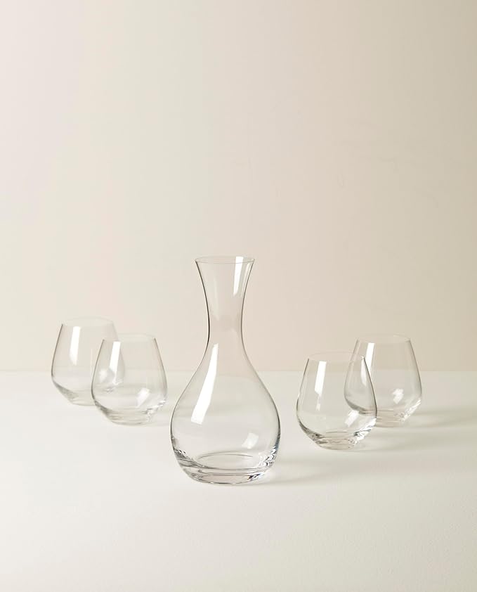 Lenox 893690 Tuscany Classics 5-Piece Decanter & Glass Set